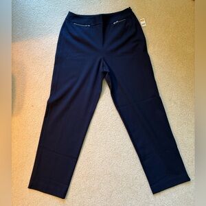 Talbots Navy Bistretch Pants with Zip Pockets